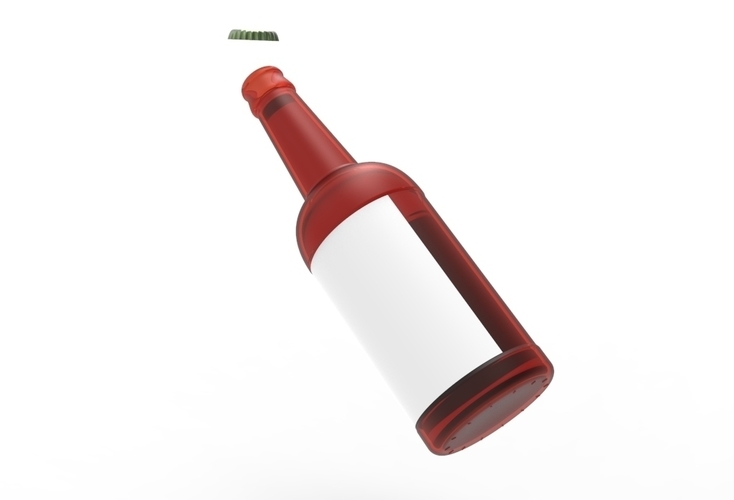 beer glass bottle  3D Print 481218