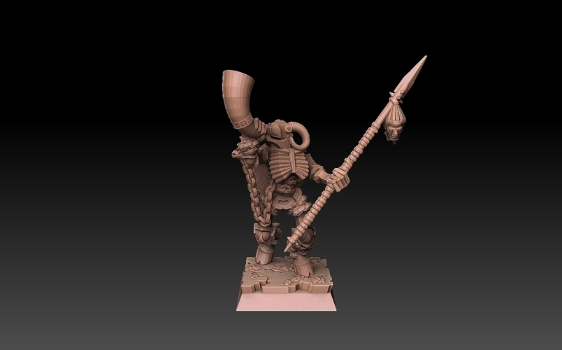 Undead Beastmen Light Spearmen 3D Print 481234