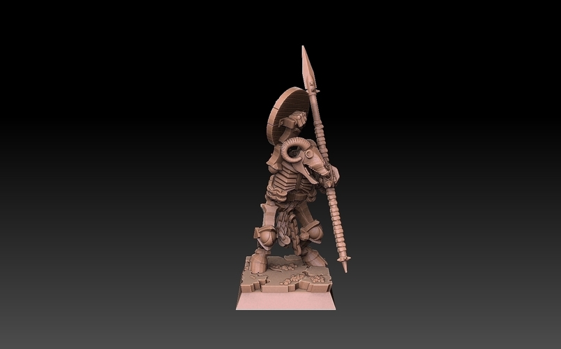 Undead Beastmen Light Spearmen 3D Print 481235