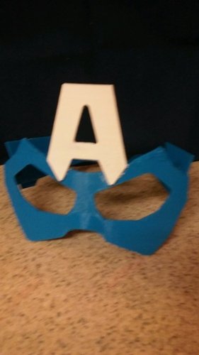 Captain America Glasses 3D Print 48131