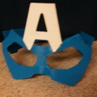 Small Captain America Glasses 3D Printing 48131