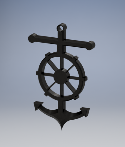 Anchor pendant 3D Print 481311