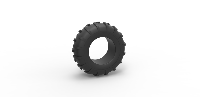 Offroad tire 36 Scale 1 to 25
