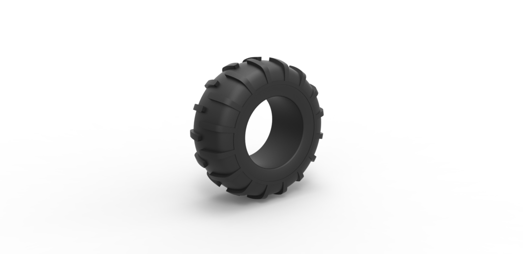 Offroad tire 36 Scale 1 to 25 3D Print 481344