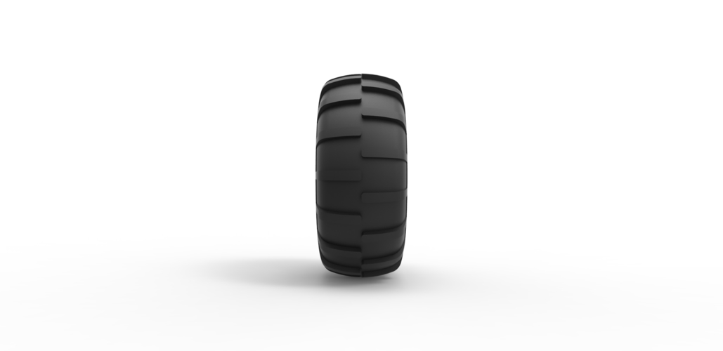 Offroad tire 36 Scale 1 to 25 3D Print 481346