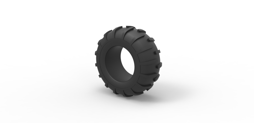 Offroad tire 36 Scale 1 to 25 3D Print 481349