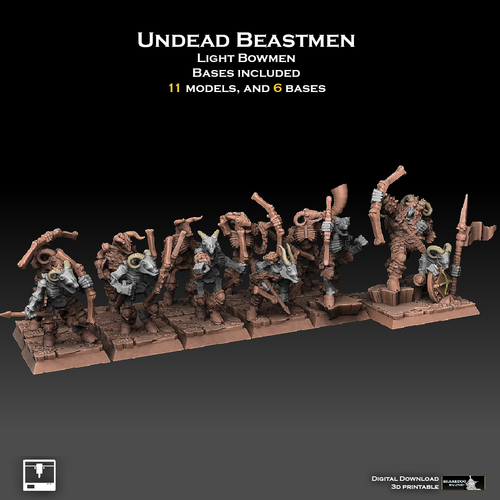 Undead Beastmen Light Bowmen 3D Print 481361