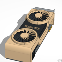 Small Titan RTX Graphics Card 3D Printing 481370