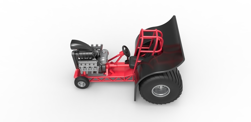 Mini Robd Mini Rod pulling tractor Scale 1 to 25 - Pinshape
