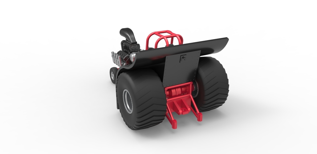 Diecast Mini Rod pulling tractor Scale 1 to 25 3D Print 481381