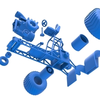 Mini Rod pulling tractor Scale 1 to 25 - Thumbnail 15