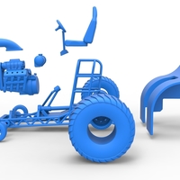 Mini Rod pulling tractor Scale 1 to 25 - Thumbnail 17