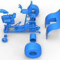 Mini Rod pulling tractor Scale 1 to 25 - Thumbnail 18