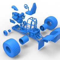 Mini Rod pulling tractor Scale 1 to 25 - Thumbnail 19