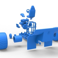 Mini Rod pulling tractor Scale 1 to 25 - Thumbnail 20