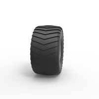 Wheel of Mini Rod pulling tractor Scale 1 to 25 - Thumbnail 3