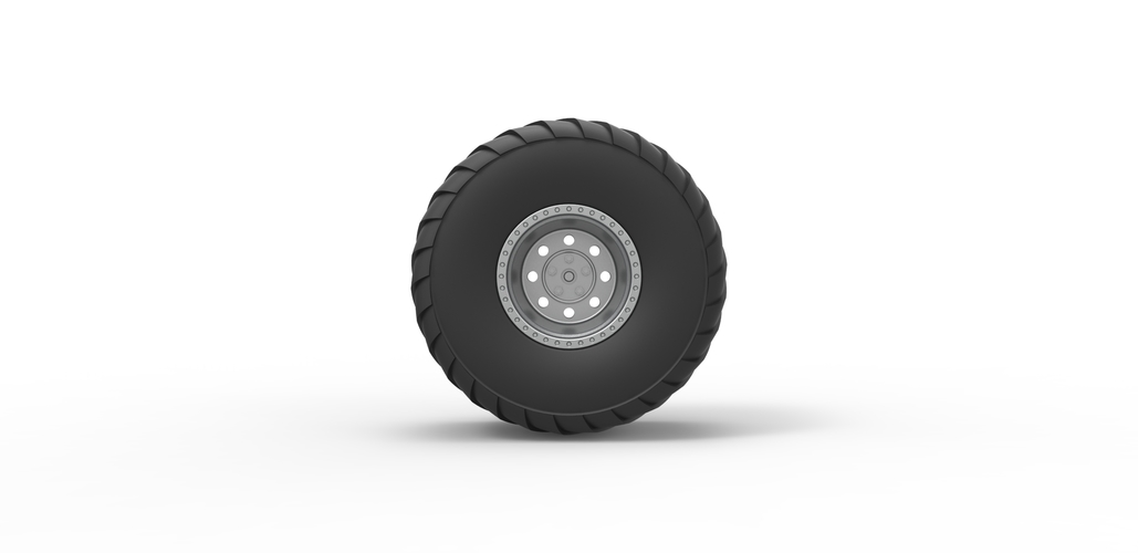 Wheel of Mini Rod pulling tractor Scale 1 to 25 3D Print 481395