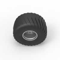 Wheel of Mini Rod pulling tractor Scale 1 to 25 - Thumbnail 6