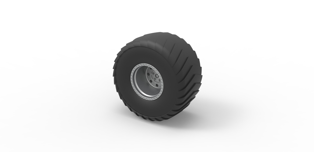 Wheel of Mini Rod pulling tractor Scale 1 to 25 3D Print 481397