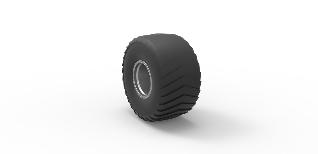 Wheel of Mini Rod pulling tractor Scale 1 to 25 3D Print 481398