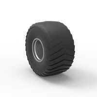 Wheel of Mini Rod pulling tractor Scale 1 to 25 - Thumbnail 8