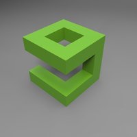 Small 9GAG Cubed Logo 3D Printing 48143