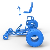 Chassis of Mini Rod pulling tractor 1:25 - Thumbnail 17