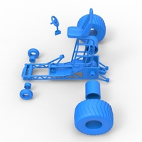 Chassis of Mini Rod pulling tractor 1:25 - Thumbnail 18