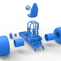 Chassis of Mini Rod pulling tractor 1:25 - Thumbnail 19