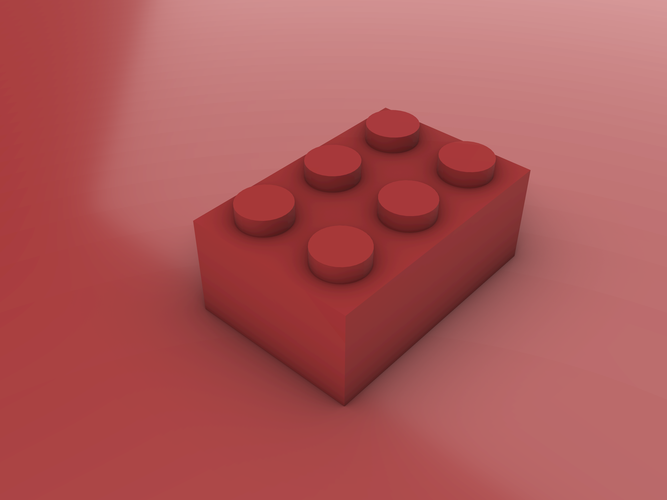 LEGO Brick - 2X3 3D Print 481450