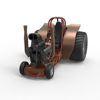 Mini Rod pulling tractor 2 Scale 1 to 25 - Thumbnail 3