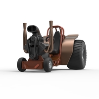 Mini Rod pulling tractor 2 Scale 1 to 25 - Thumbnail 4