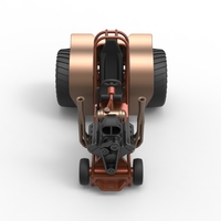 Mini Rod pulling tractor 2 Scale 1 to 25 - Thumbnail 5