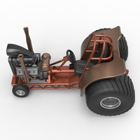 Mini Rod pulling tractor 2 Scale 1 to 25 - Thumbnail 8