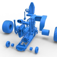 Mini Rod pulling tractor 2 Scale 1 to 25 - Thumbnail 16