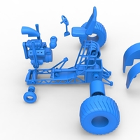 Mini Rod pulling tractor 2 Scale 1 to 25 - Thumbnail 18