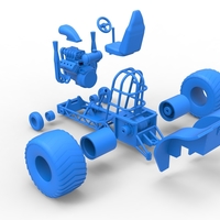 Mini Rod pulling tractor 2 Scale 1 to 25 - Thumbnail 19