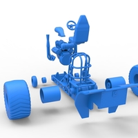 Mini Rod pulling tractor 2 Scale 1 to 25 - Thumbnail 20