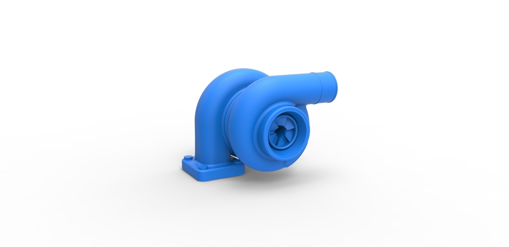 Diecast Turbocharger Scale 1 to 25 3D Print 481514