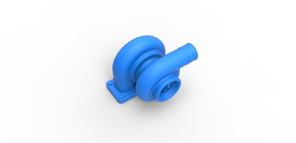 Diecast Turbocharger Scale 1 to 25 3D Print 481515