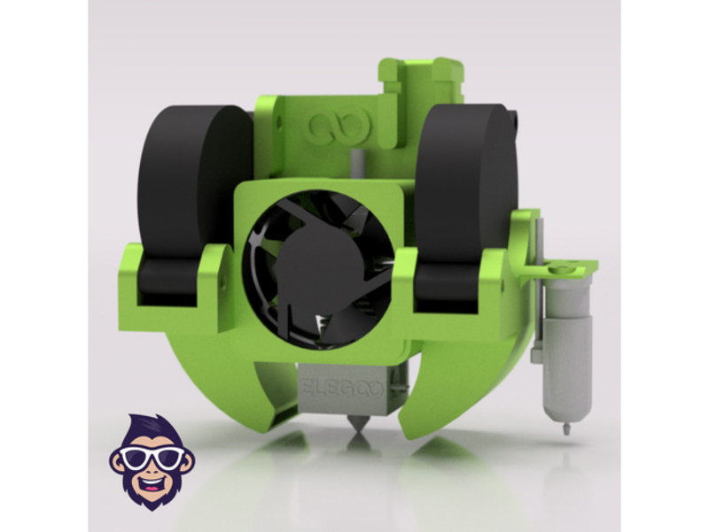 Elegoo Neptune 2 Hotend Dual 5015 Fans