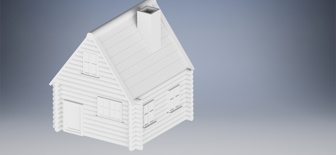 Wooden village house 3D Print 481558