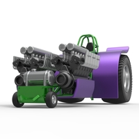 Pulling tractor with 2 engines V12 Scale 1:25 - Thumbnail 4