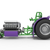 Pulling tractor with 2 engines V12 Scale 1:25 - Thumbnail 7