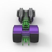 Pulling tractor with 2 engines V12 Scale 1:25 - Thumbnail 12