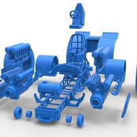 Pulling tractor with 2 engines V12 Scale 1:25 - Thumbnail 17