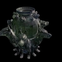 Small Dog vase 3D Printing 48160