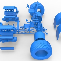 Pulling tractor with 2 engines V12 Scale 1:25 - Thumbnail 19