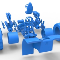 Pulling tractor with 2 engines V12 Scale 1:25 - Thumbnail 21