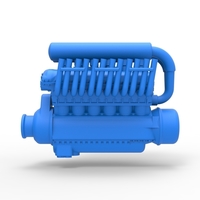 Engine V12 for pulling tractor Scale 1:25 - Thumbnail 5